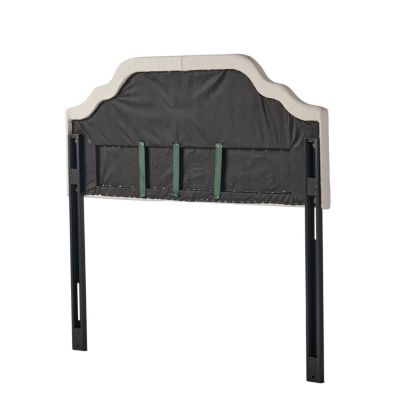 Streamdale Contemporary Button-Tufted Upholstered Headboard with Nailhead Accents