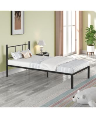  3-in-1 Bunk Bed Sturdy Metal Frame, Wood Slats