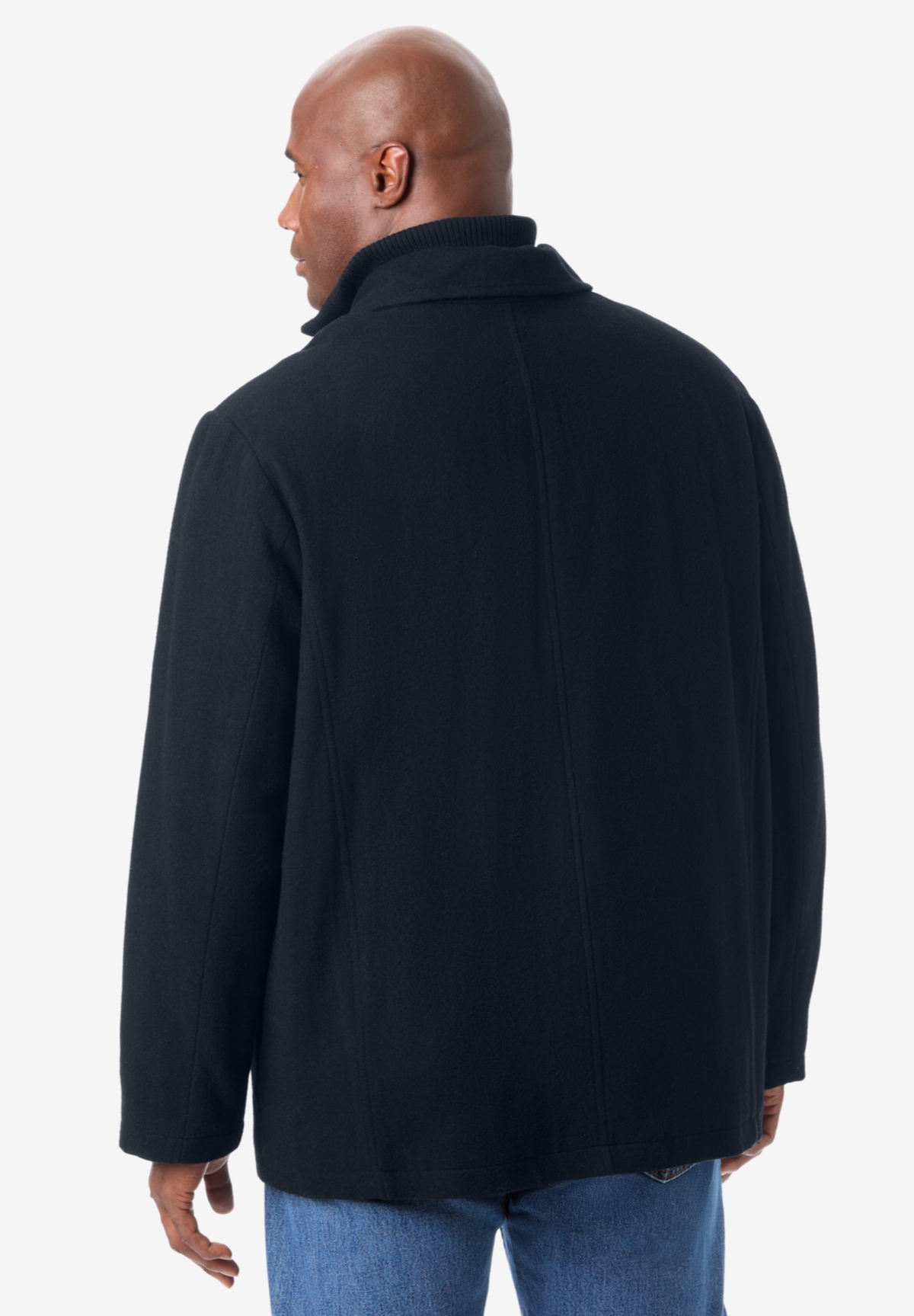 KingSize Big & Tall Multi-Pocket Wool Inset Jacket