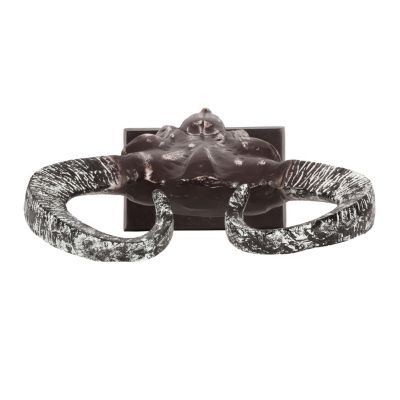 Streamdale Bronze Handcrafted Aluminum Bull Skull Decor with Stand