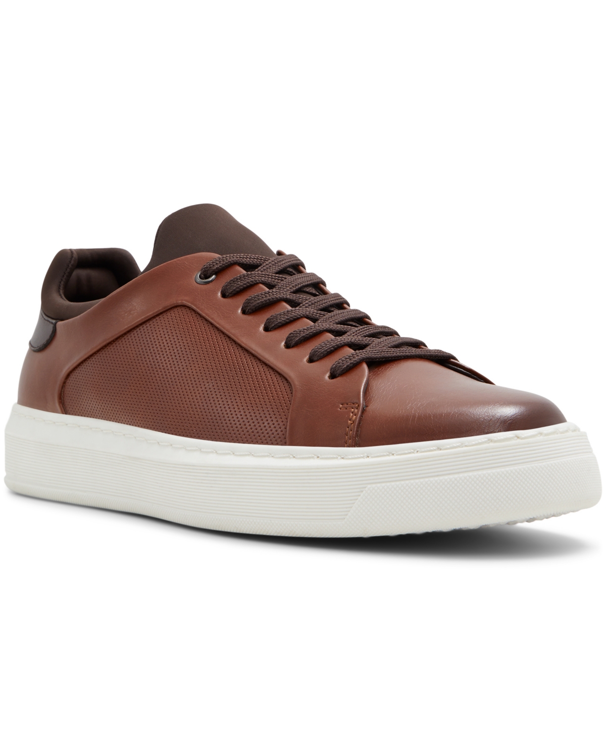 Aldo Ronan Embossed Sneaker In Cognac