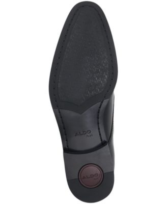 Men's Mackle Leather Lace Up Derby Shoes