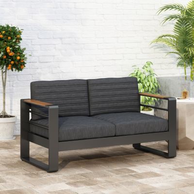 Cozy Outdoor Coffee Haven Aluminum Frame