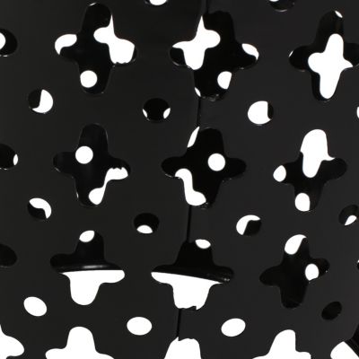 Streamdale Modern Side Table Elegant Iron Cut Design, Durable Frame, No Assembly