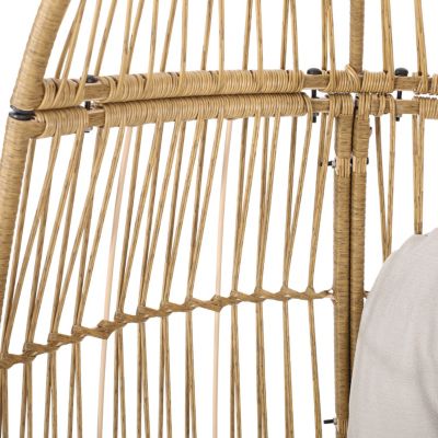 Streamdale Berkshire Outdoor Swivel Egg Chair with Water-Resistant Cushion