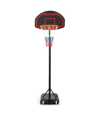 Slickblue Adjustable Kids #39 Basketball Hoop Stand with Durable Net and