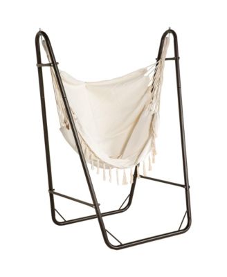 Hammock Chair w/ Metal Stand, Hammock Swing w/ Side Pocket