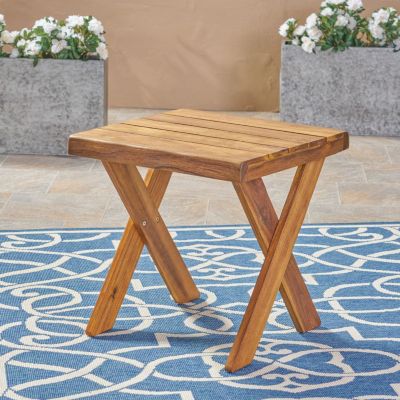 Streamdale Sandblast Acacia Wood Outdoor Side Table