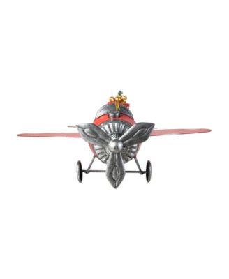 14 L Christmas Metal Airplane with Gifts Table D&eacute;cor