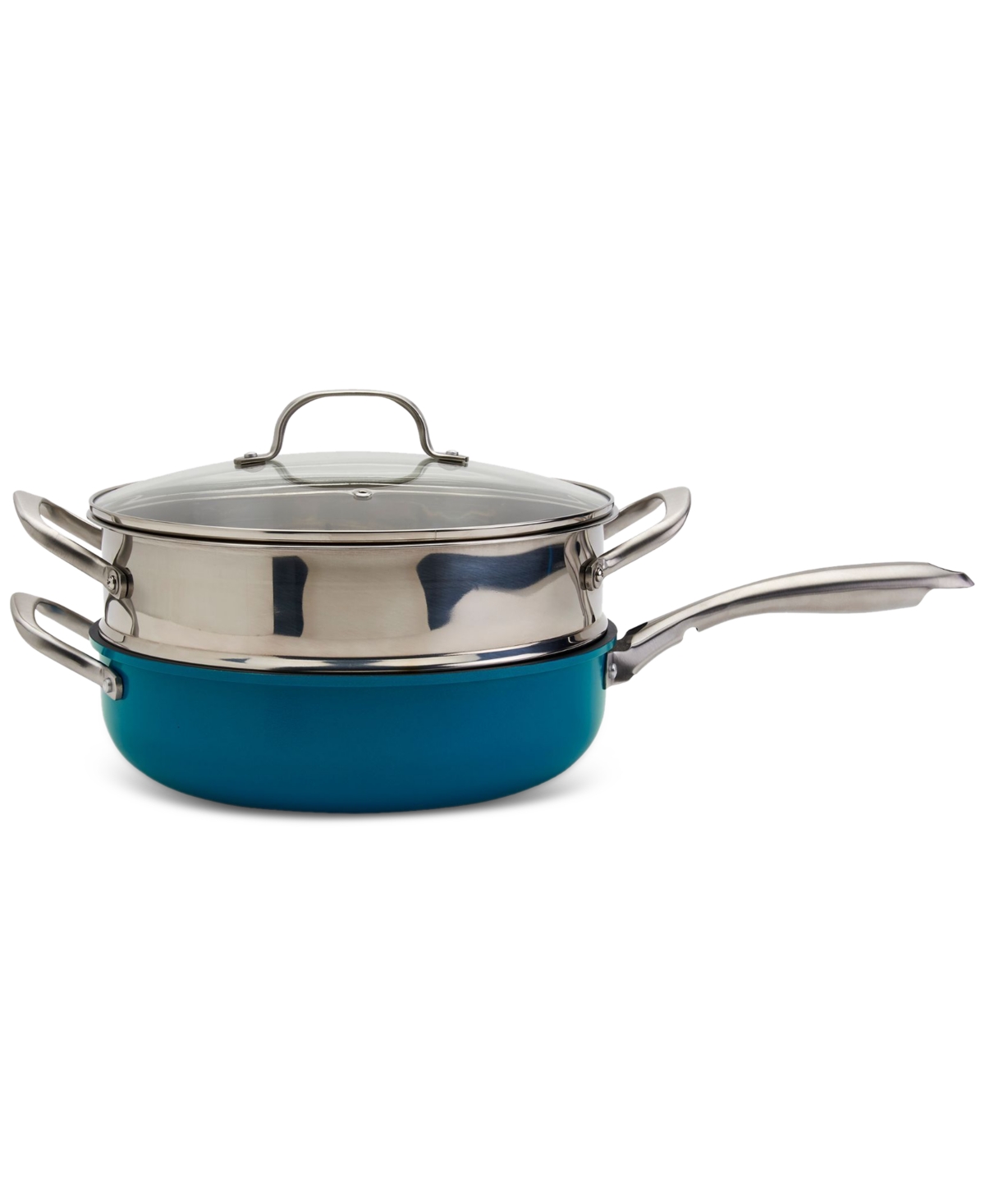 Denmark Tools For Cooks 3-pc. Aluminum Favorite Saute Steamer Pan In Blue
