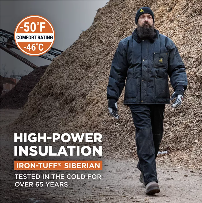 Big & Tall Iron-Tuff Siberian Jacket - Extreme Cold Weather Workwear, -50°F Protection, Durable & Water-Resistant - thumbnail 4