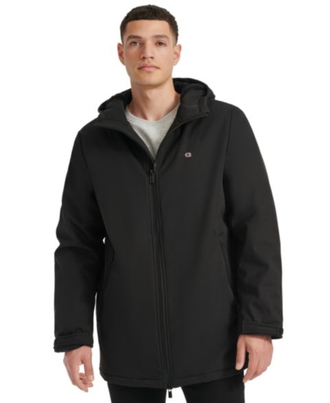 Мужская куртка Champion Performance Hooded, Faux Sherpa-Lined, цвет: Чёрный