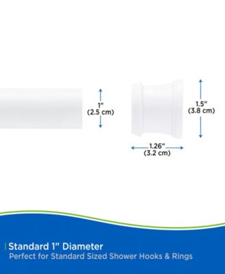 Twist Fit™ No Tools Shower Curtain Rod, 42-72"