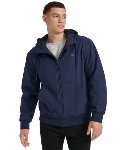 Мужская куртка Champion Sport Shell Hooded Zipper, цвет: Peacoat