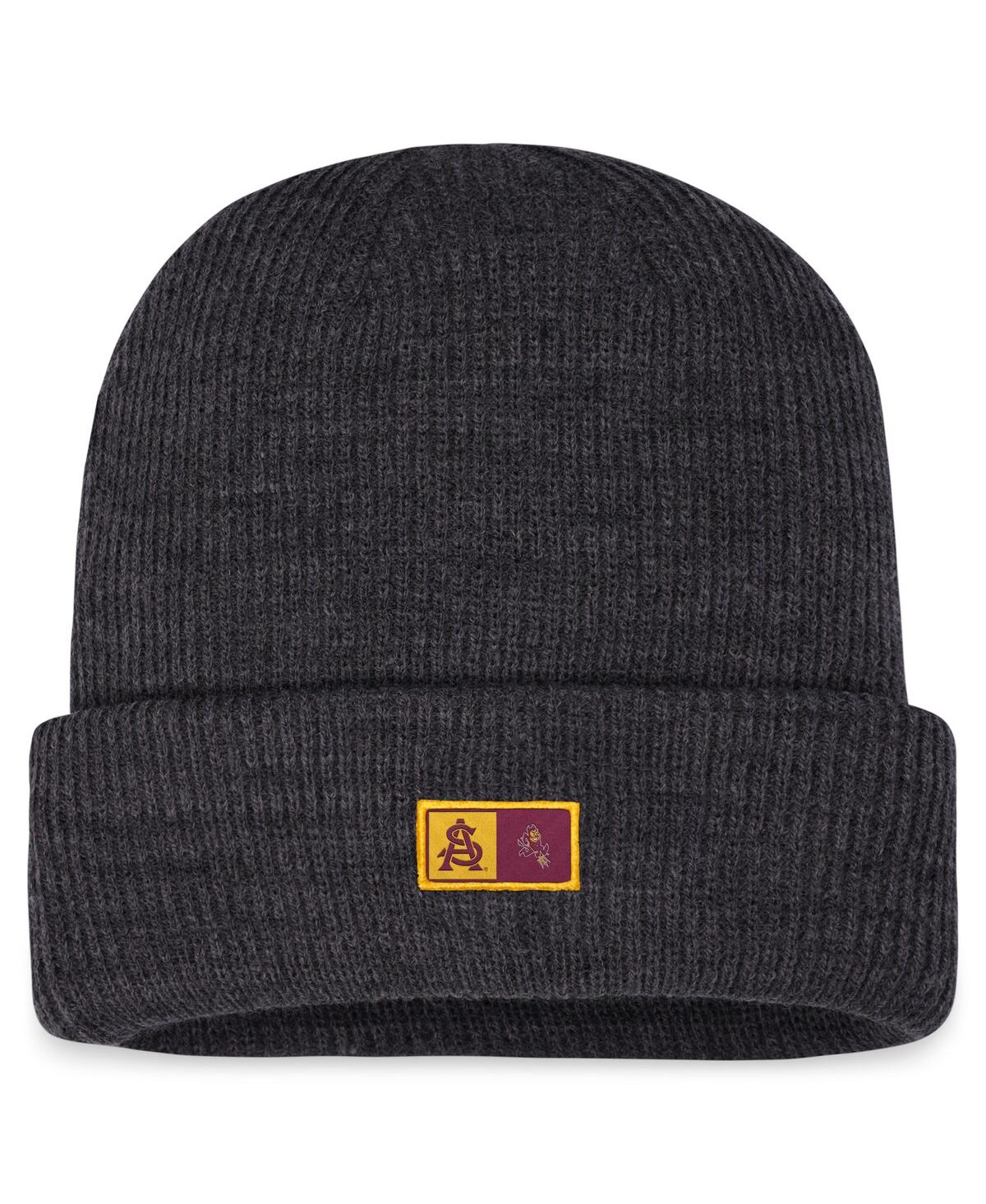Top of the World Men'sArizona State Sun Devils Sheer Cuffed Knit Hat - Charcoal