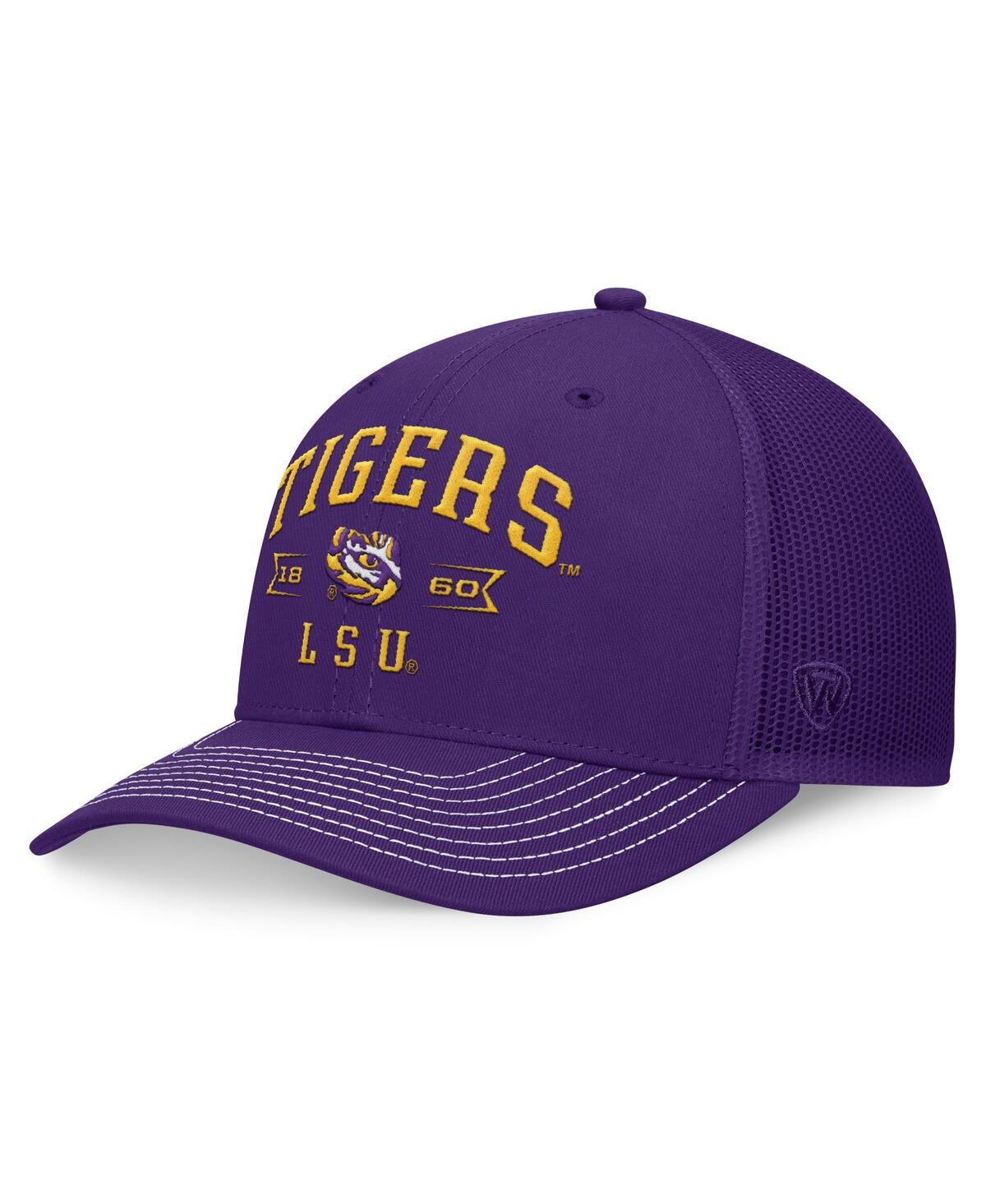 Men's Purple Lsu Tigers Carson Trucker Adjustable Hat - Purple