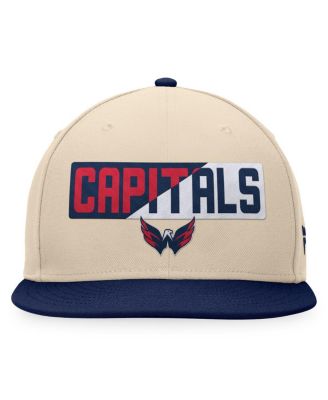 Men's Cream/Navy Washington Capitals Goalaso Snapback Hat