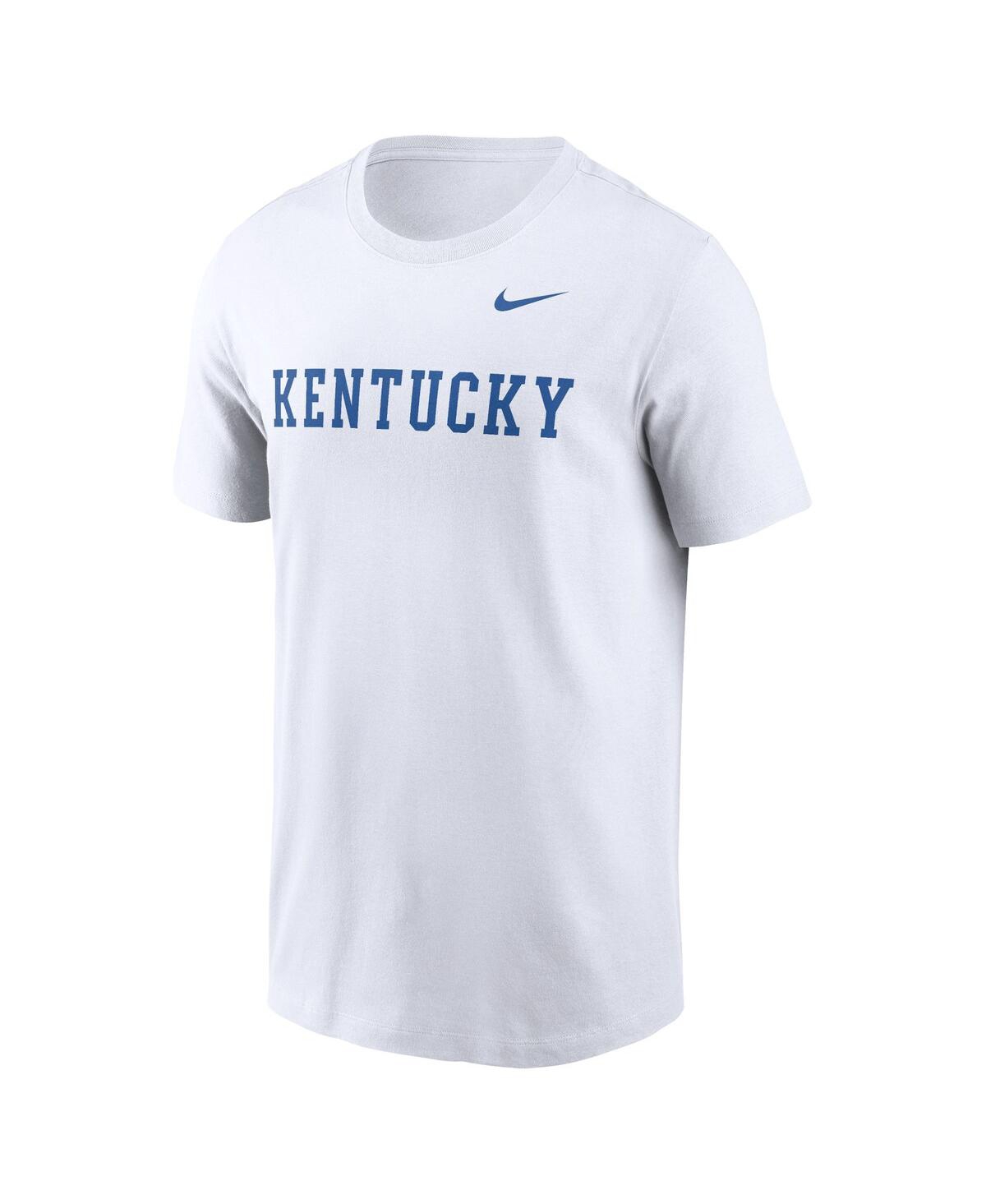 Nike Men'sKentucky Wildcats Primetime Evergreen Wordmark T-Shirt - White