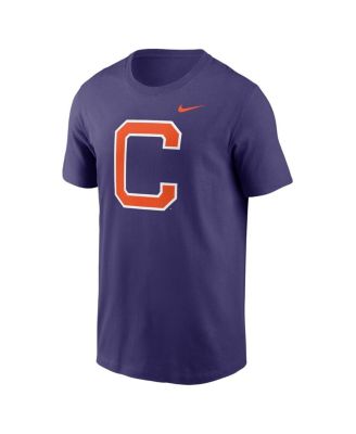 Men's Purple Clemson Tigers Primetime Evergreen Alternate Logo T-Shirt