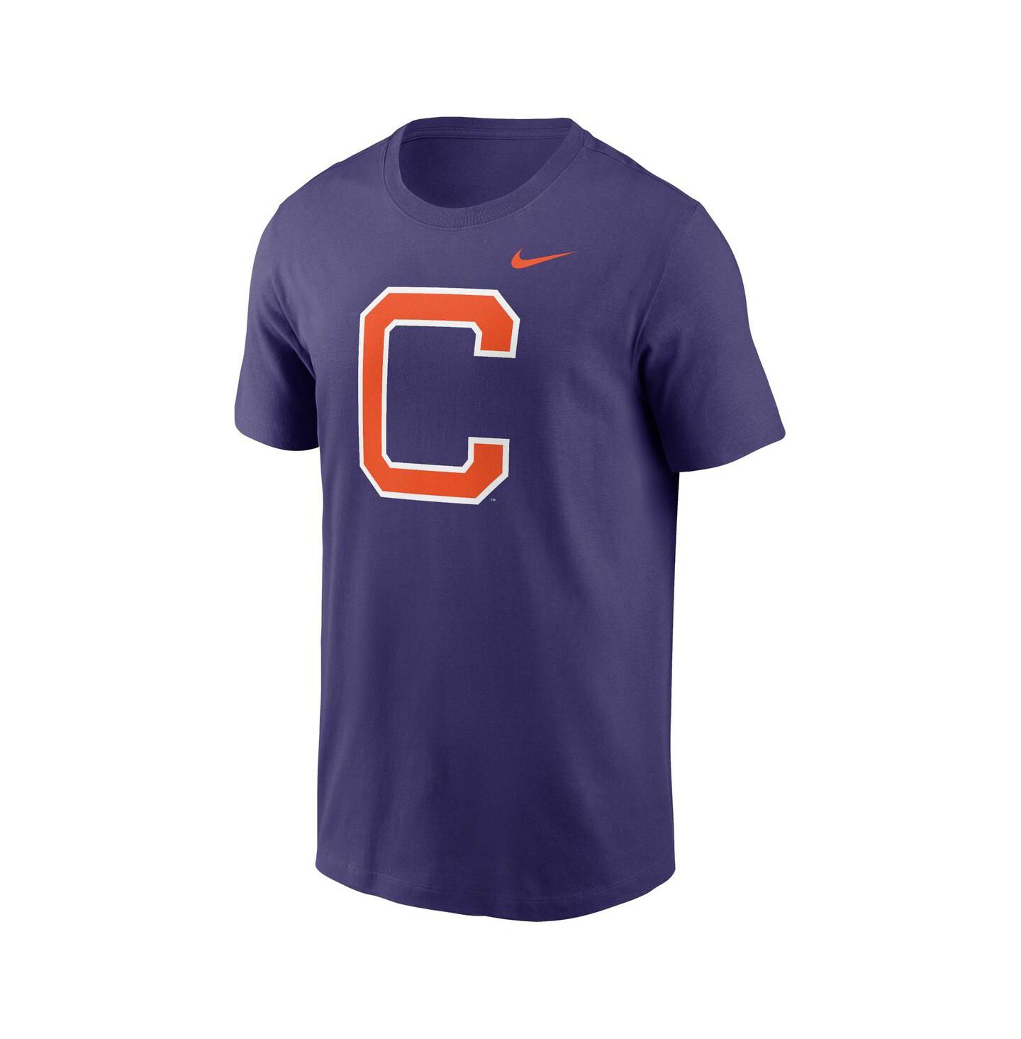 Мужская футболка Nike Purple Clemson Tigers Primetime Evergreen Alternate Logo — фото 2