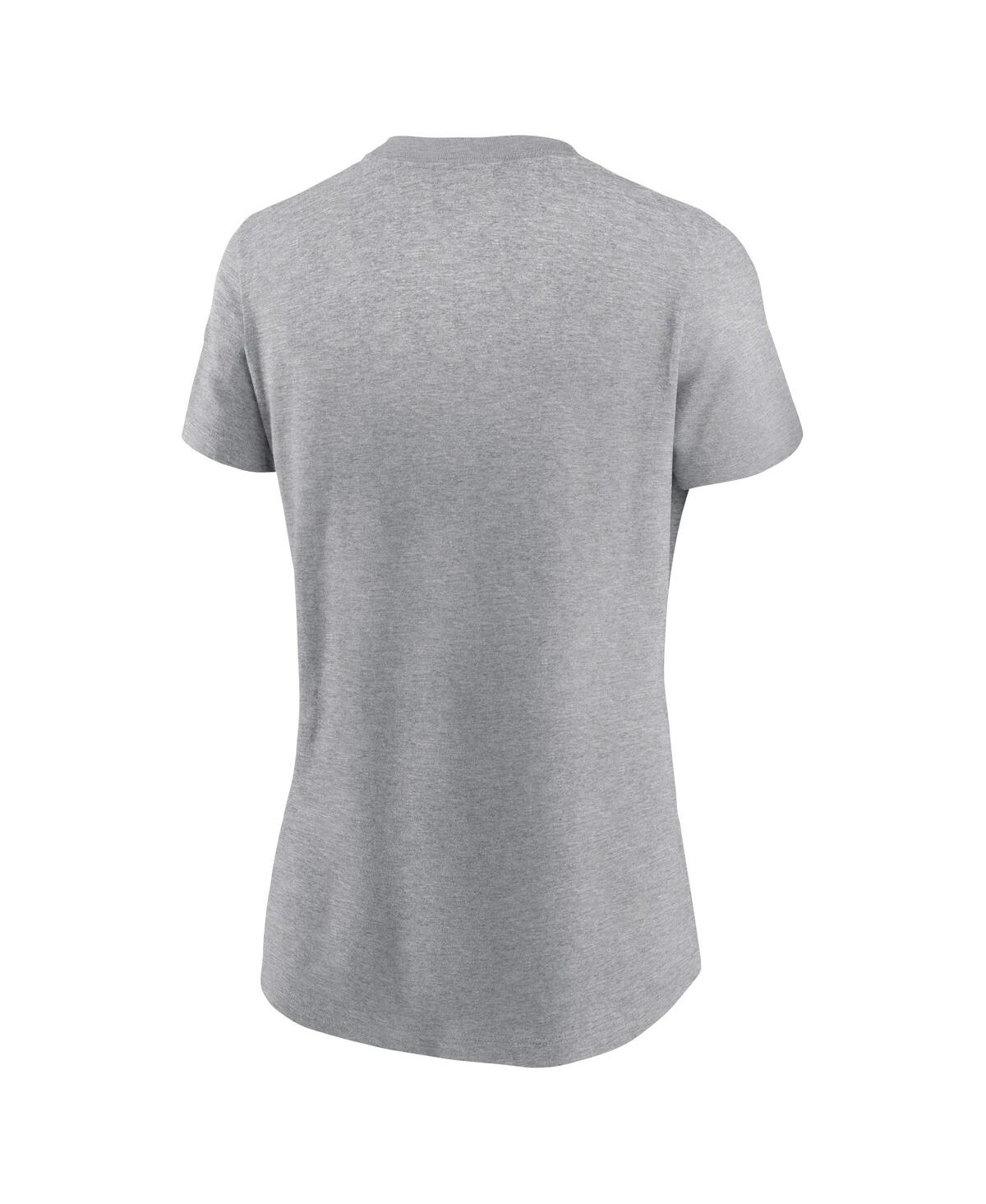 Nike Women's Heather Gray Texas Longhorns Primetime Evergreen Logo T-shirt In Heather Gray