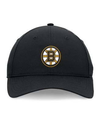 Men's Black Boston Bruins Front Office Ripstop Adjustable Hat