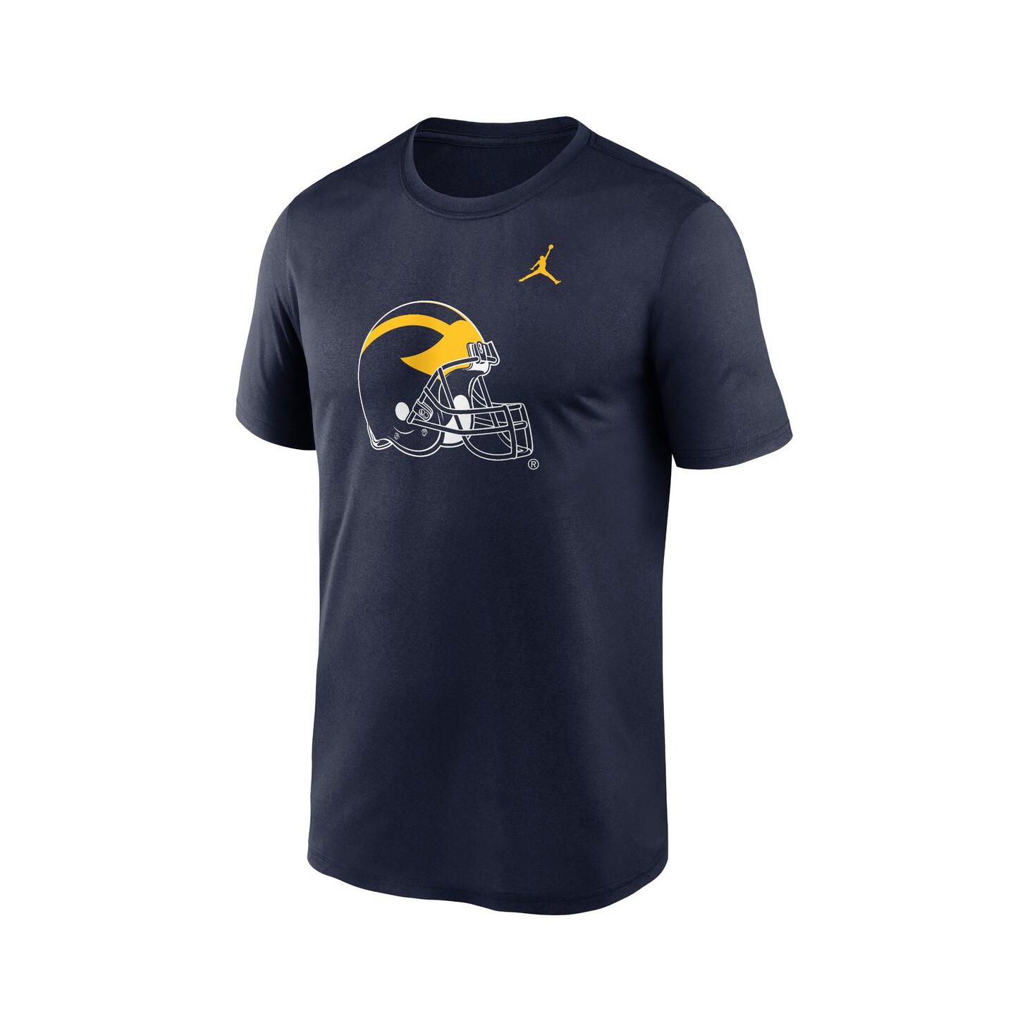 Мужская футболка Jordan Navy Michigan Wolverines Primetime Legend Alternate Logo — фото 2