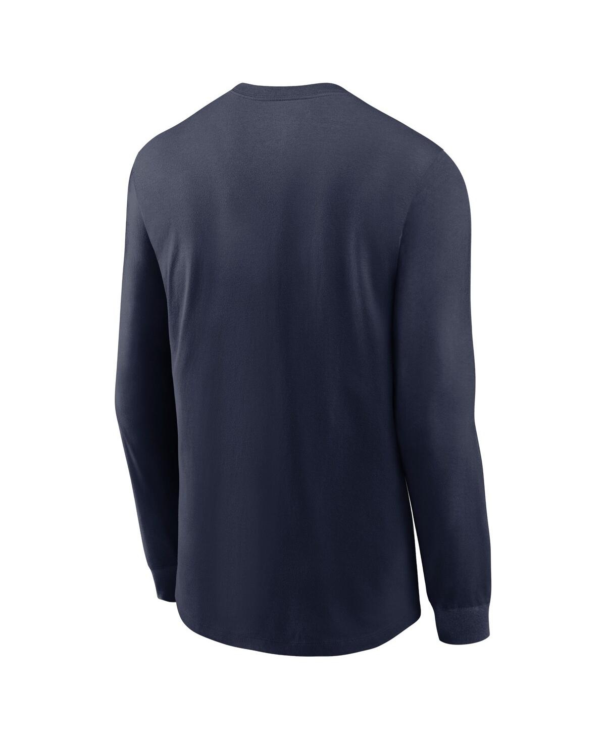 Nike Men'sWest Virginia Mountaineers 2024 Sideline Legend Performance Long Sleeve T-Shirt - Navy