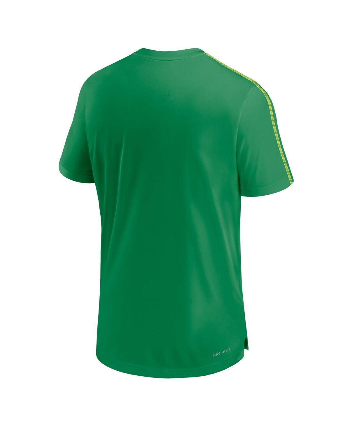 Nike Men's Oregon Ducks 2024 Sideline Coach Performance T-shirt - Yellow