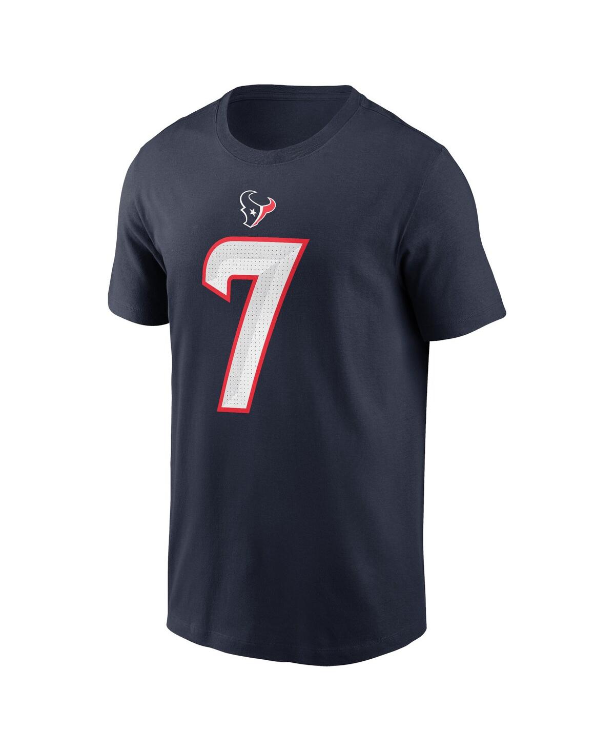 Nike Little Boys And Girls  C.j. Stroud Navy Houston Texans Player Name And Number T-shirt In Navy
