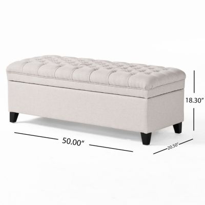 Juliana Storage Ottoman (50" x 20.5" x 18.3")