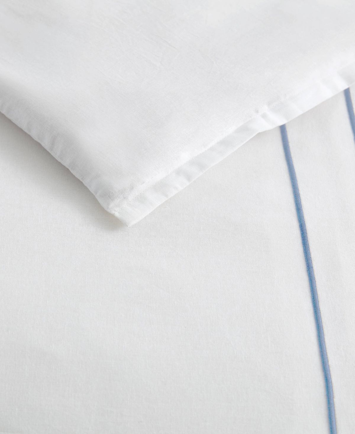 Nautica Alden 3 Piece Duvet Cover Set, Full/queen In Chambray Blue