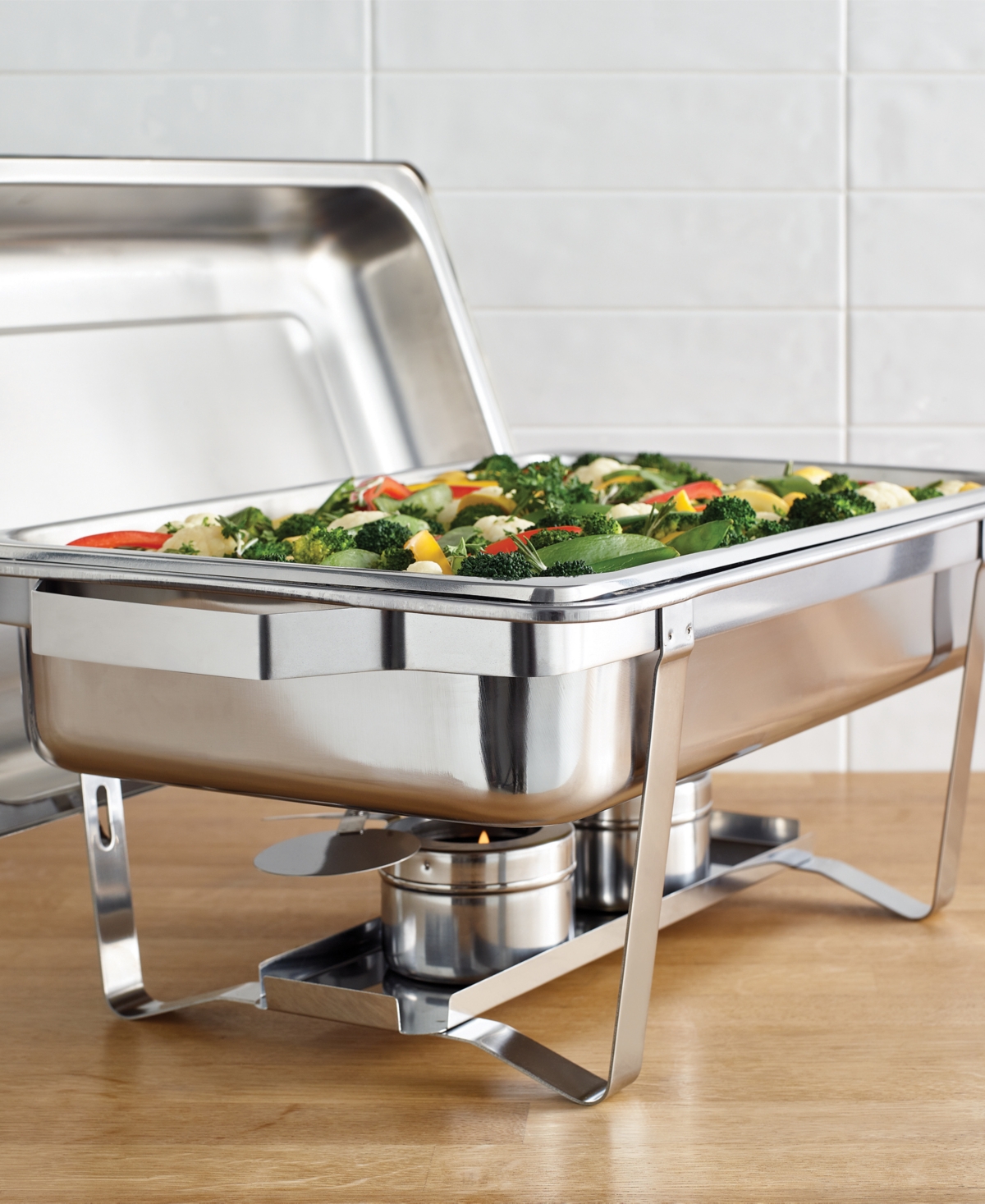 Denmark Celebrations By  9.5 Qt. Stainless Steel Rectangular Chafing Dish In Silver