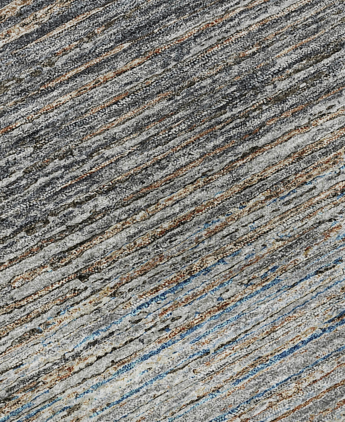 Dalyn Trevi Washable Tv1 2'3"x7'6" Runner Area Rug In Gray