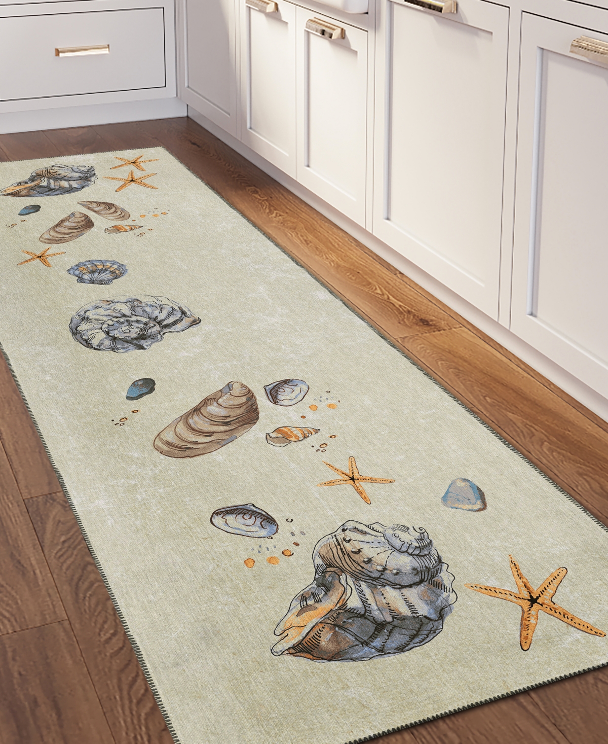 Dalyn Seabreeze Sz9 2'3x7'6 Runner Area Rug In Ivory