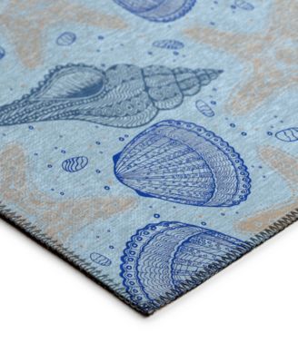 Seabreeze Washable SZ4 2'3x7'6 Runner Area Rug