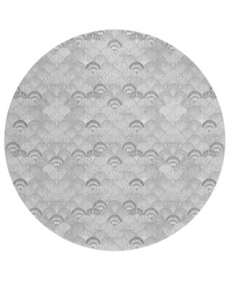Seabreeze Washable SZ2 8'x8' Round Area Rug