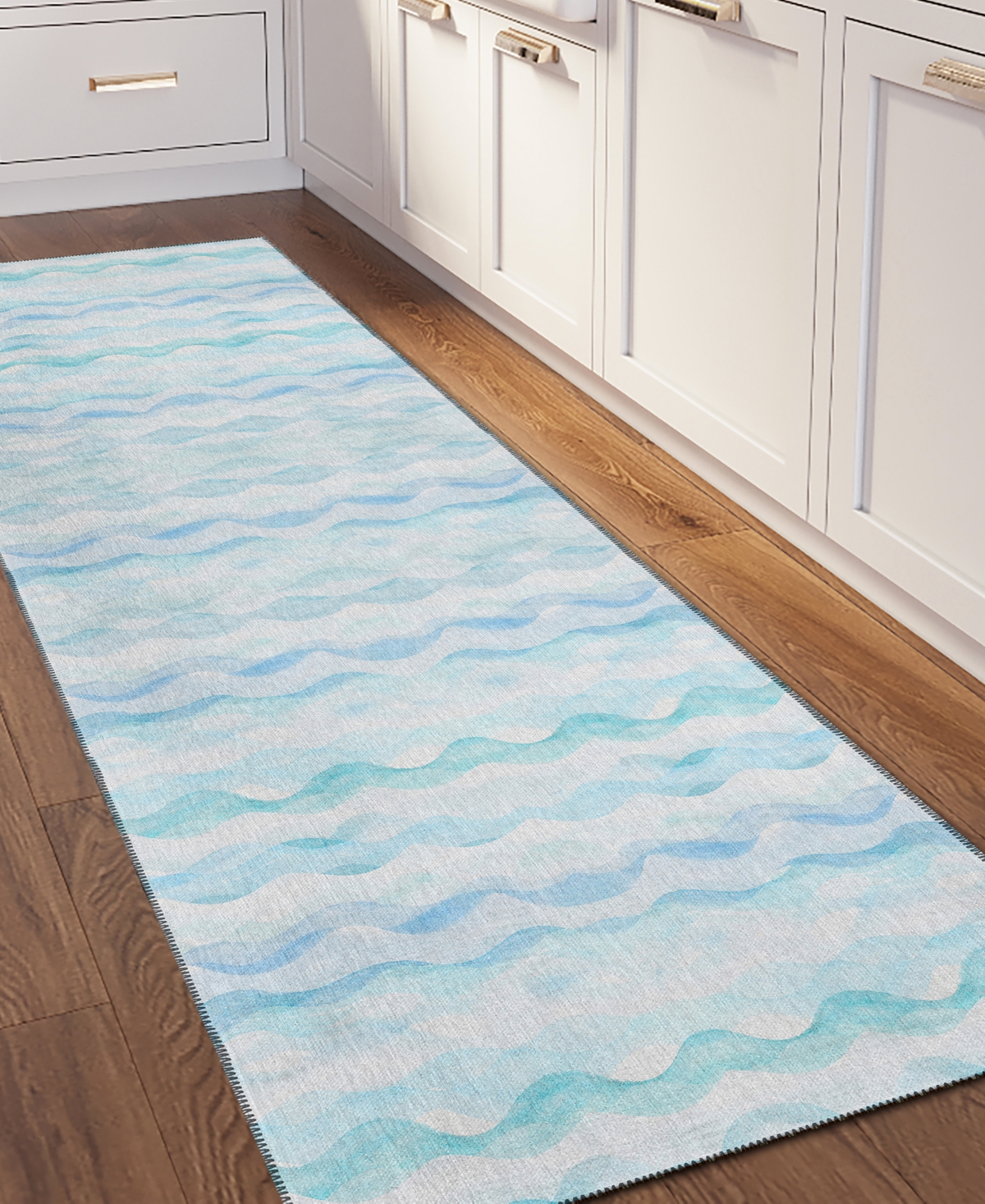 Shop Dalyn Seabreeze Sz16 2'3x7'6 Runner Area Rug In Denim