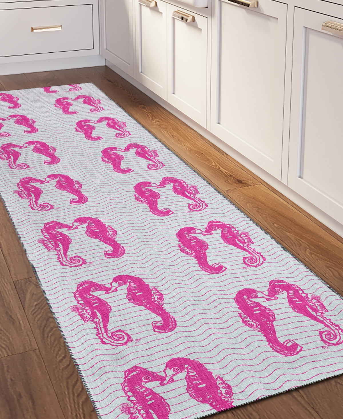 Dalyn Seabreeze Sz15 2'3x7'6 Runner Area Rug In Pink