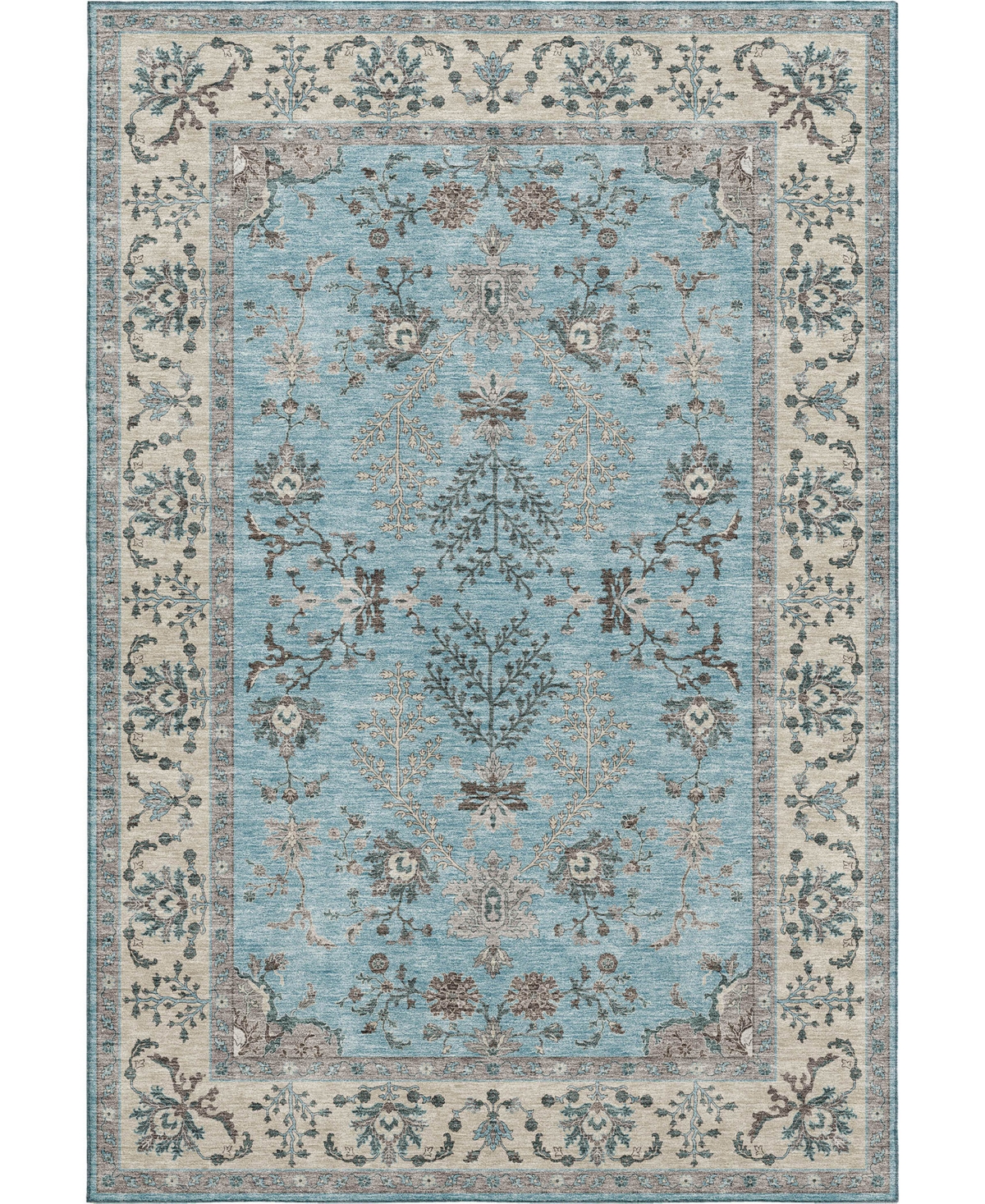 Dalyn Hatay Washable Hy9 5'x7'6"area Rug In Mist