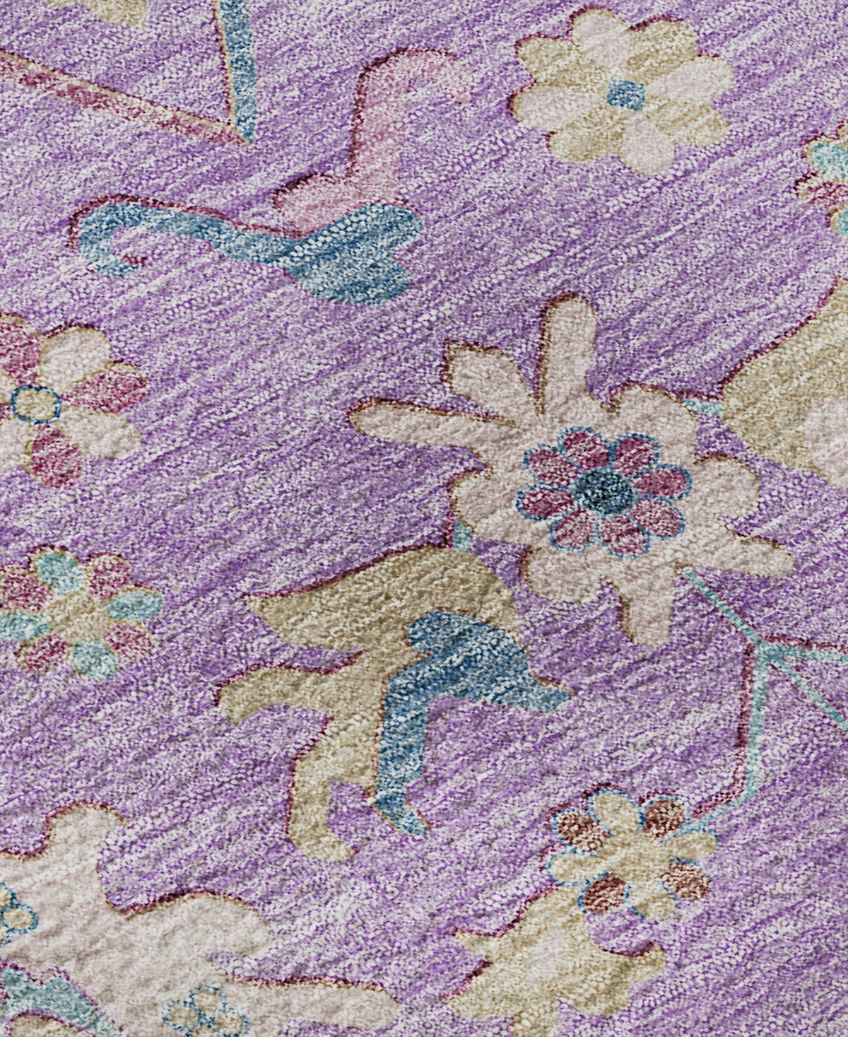 Dalyn Hatay Washable Hy7 9'x12' Area Rug In Purple