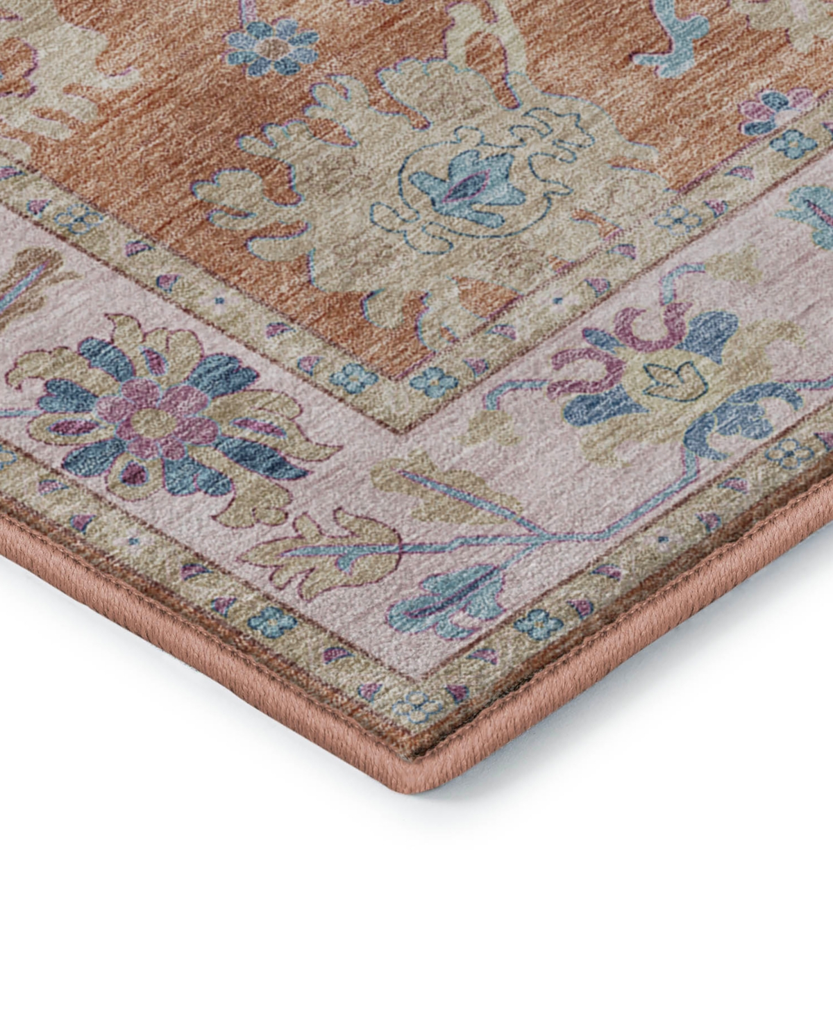 Dalyn Hatay Washable Hy7 9'x12' Area Rug In Orange