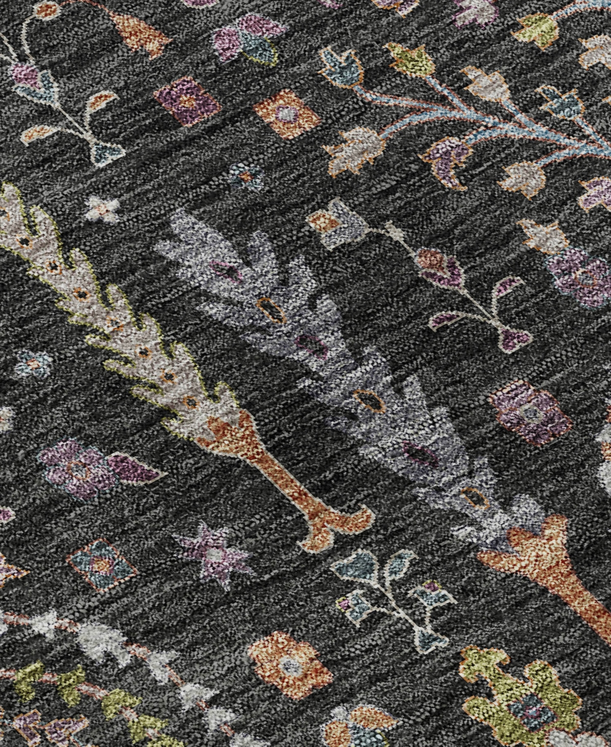 Dalyn Hatay Washable Hy5 10'x14' Area Rug In Black