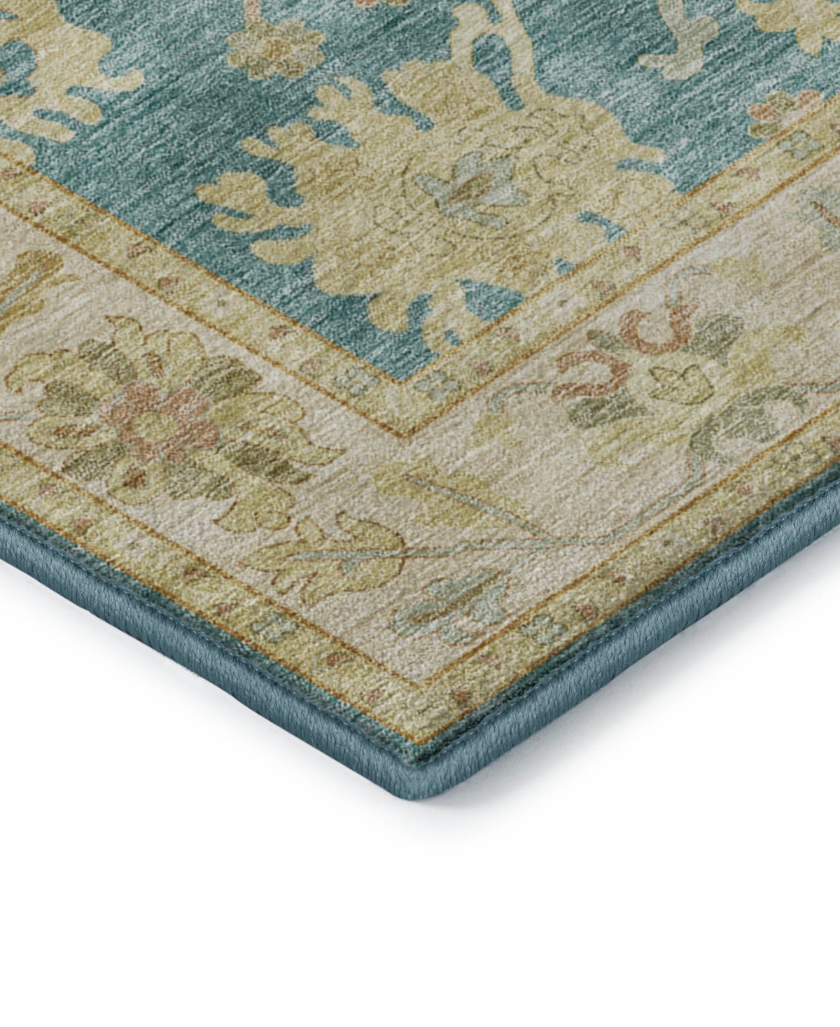 Dalyn Hatay Washable Hy2 2'6"x3'10" Area Rug In Teal