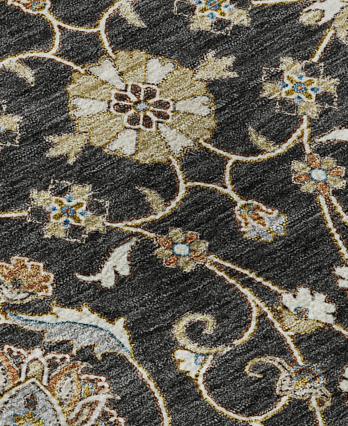Dalyn Hatay Washable Hy1 8'x8' Round Area Rug In Black