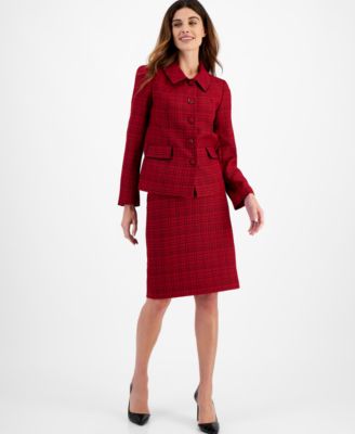 Le Suit - Women's Tweed Skirt Suit, Regular & Petite Sizes