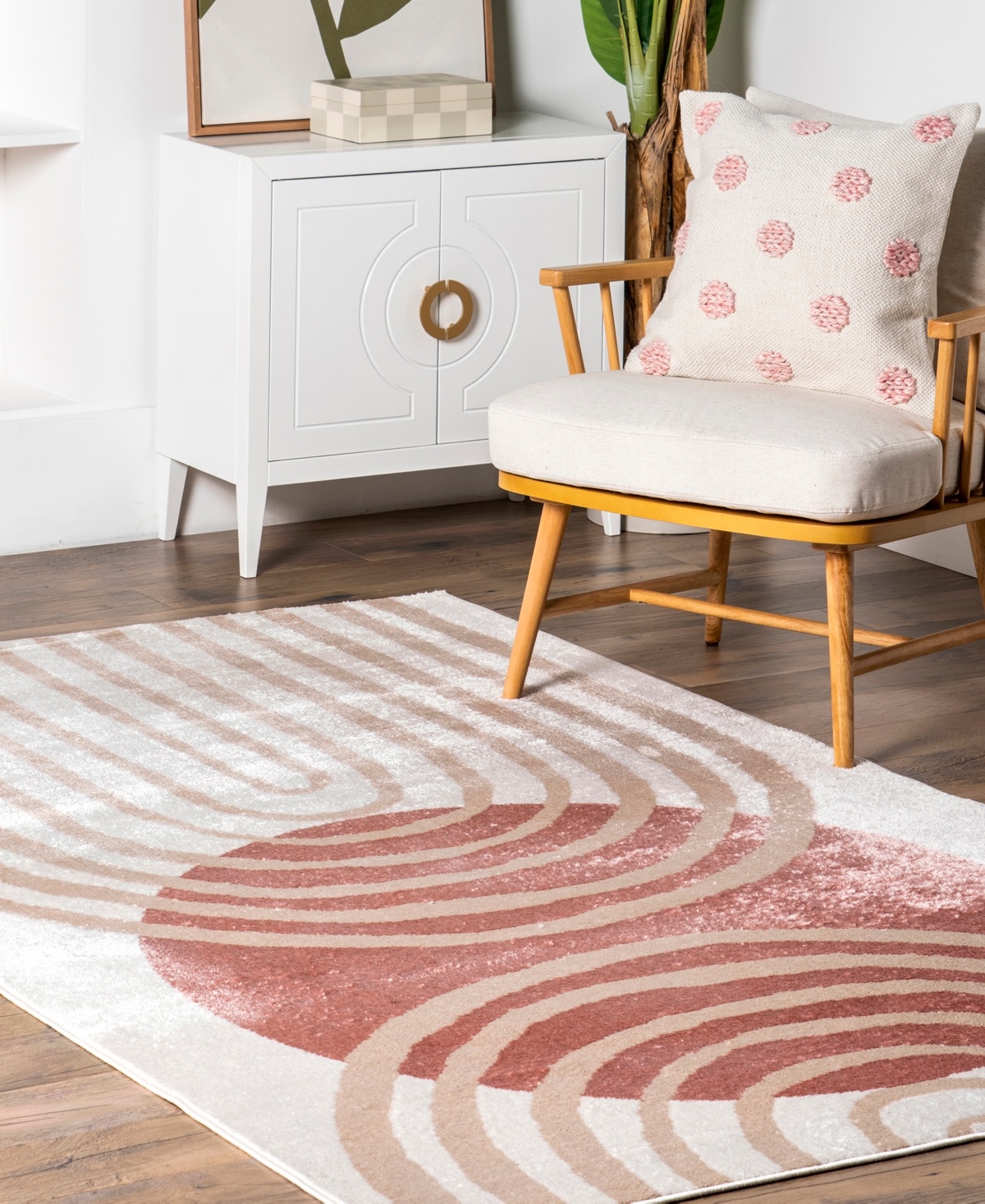 Nuloom Campbell Shandra Sky 5'x8' Area Rug In Rose