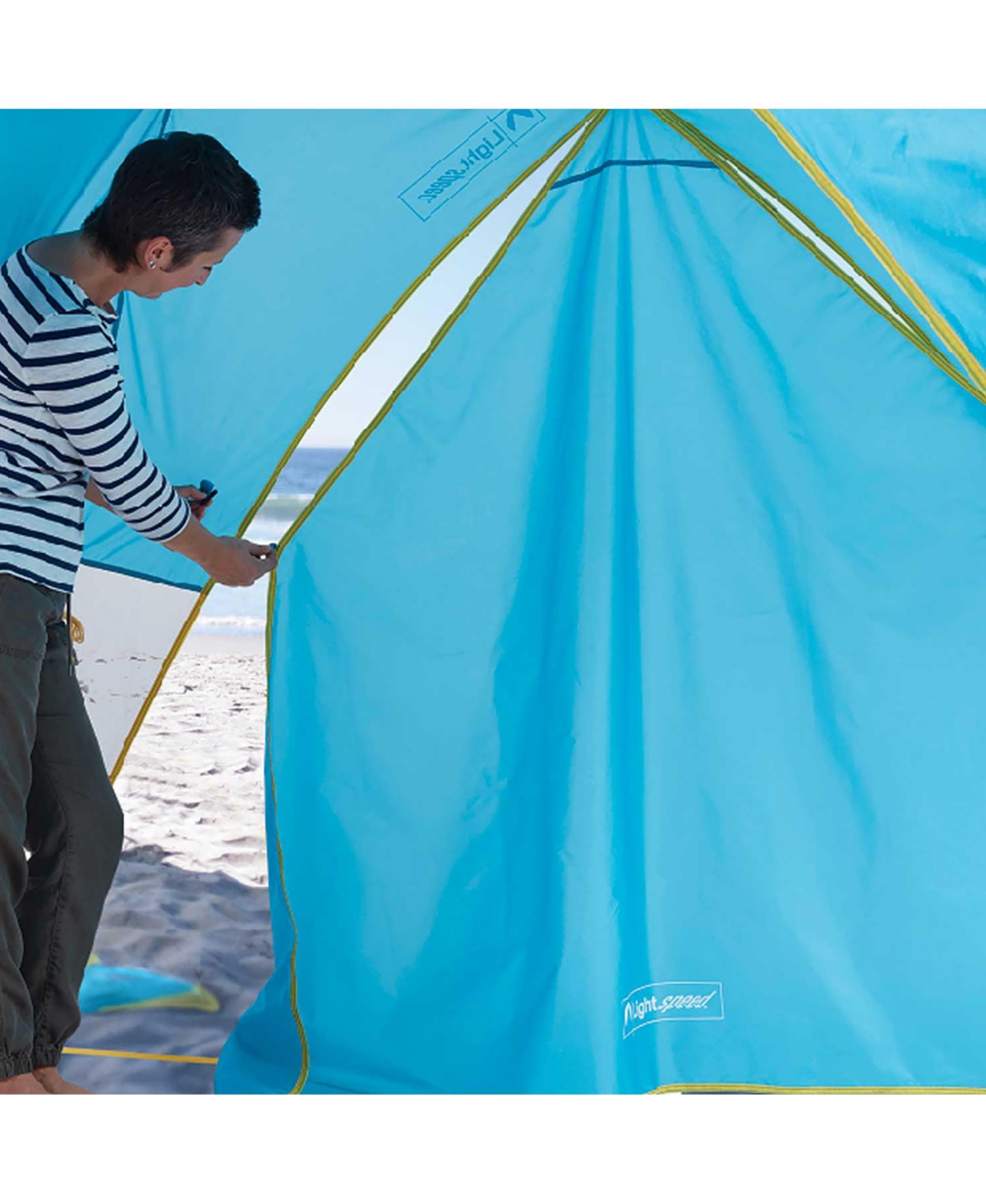 ECR4Kids Lightspeed Outdoors Tall Canopy with Shade Wall, Deep Navy