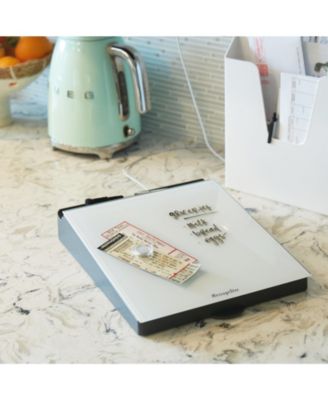 Dry-Erase Glass Board Memo Station, Desk Organizer