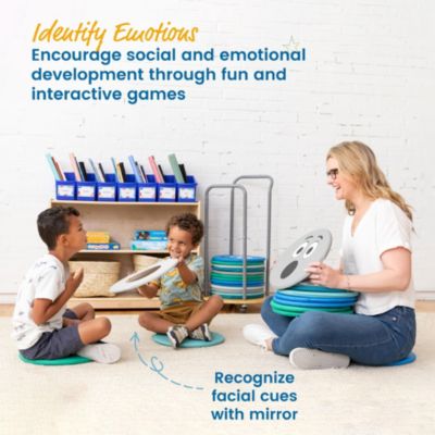 SoftZone Emotion Pads with Mirror, English, Contemporary, 8-Piece